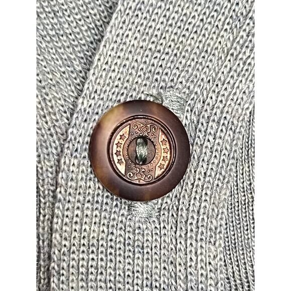 New Tundra Vintage 90s 100% Merino Wool Vest Sweater Sz L Buttons Front Closure - Picture 5 of 7